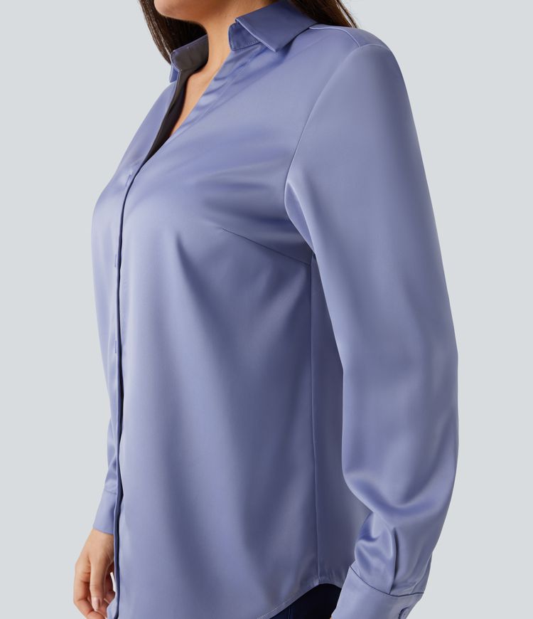Satin work shirt