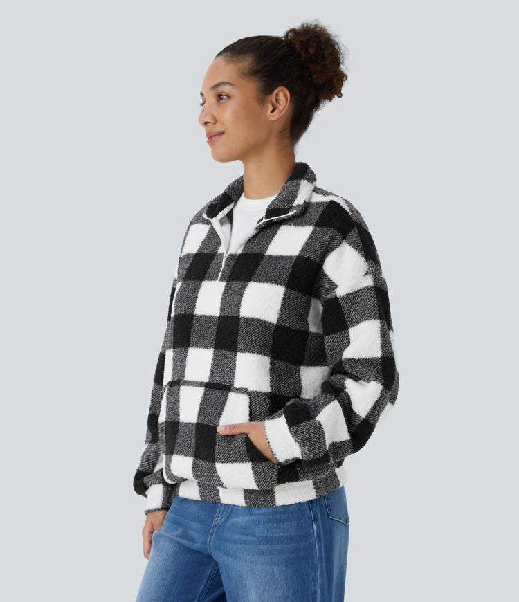 Casual fleece sweatshirt
