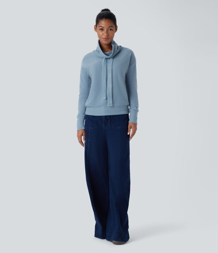 Cowl Drop Sweatshirt