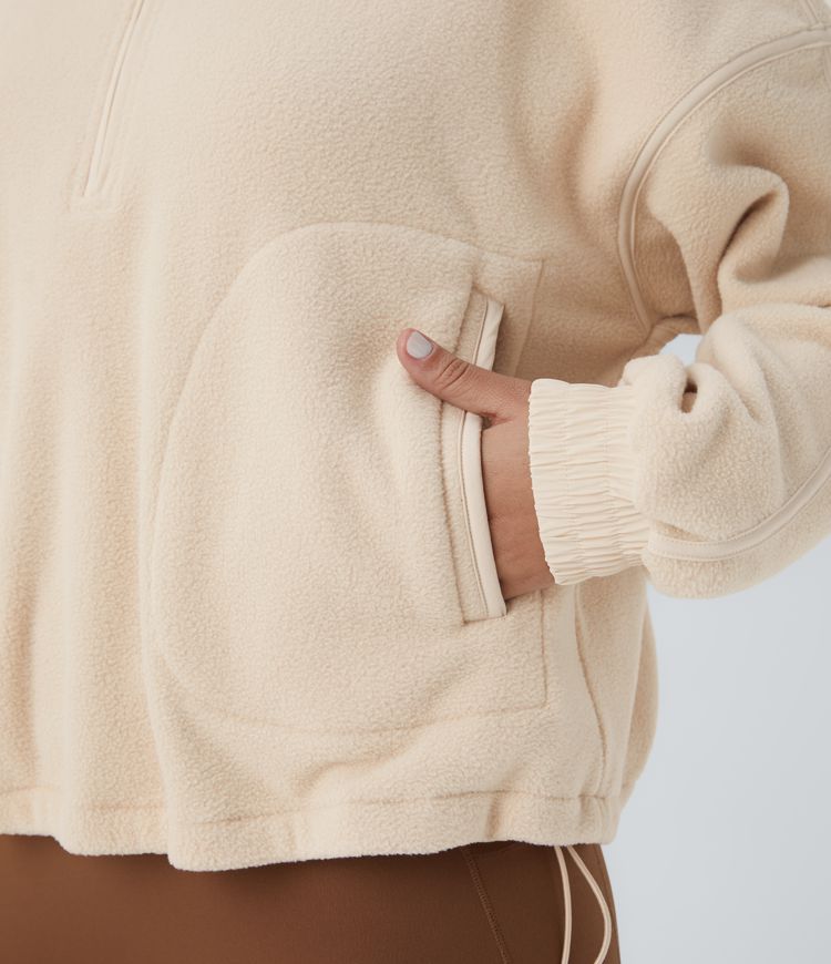 Relaxed fleece sweatshirt