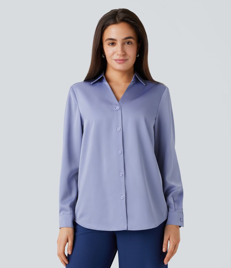 Satin work shirt