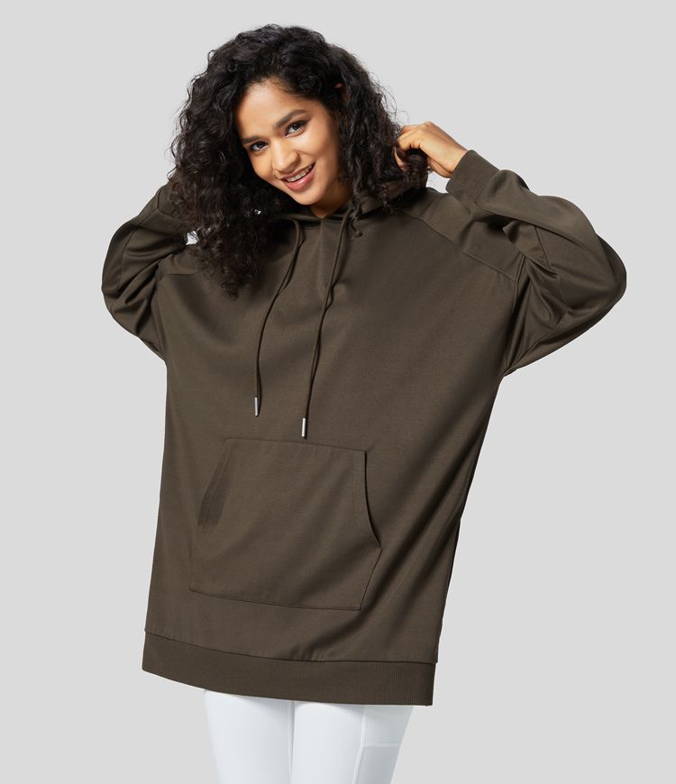 Rib Snap Hoodie sweatshirt