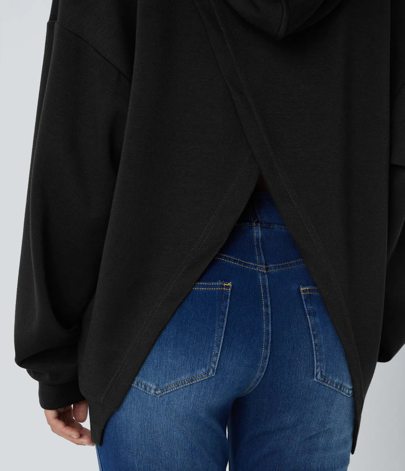 Crossover Hood Sweatshirt