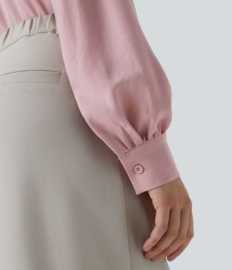 Pleat Placket Blouse