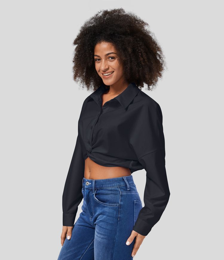 Cropped casual shirt