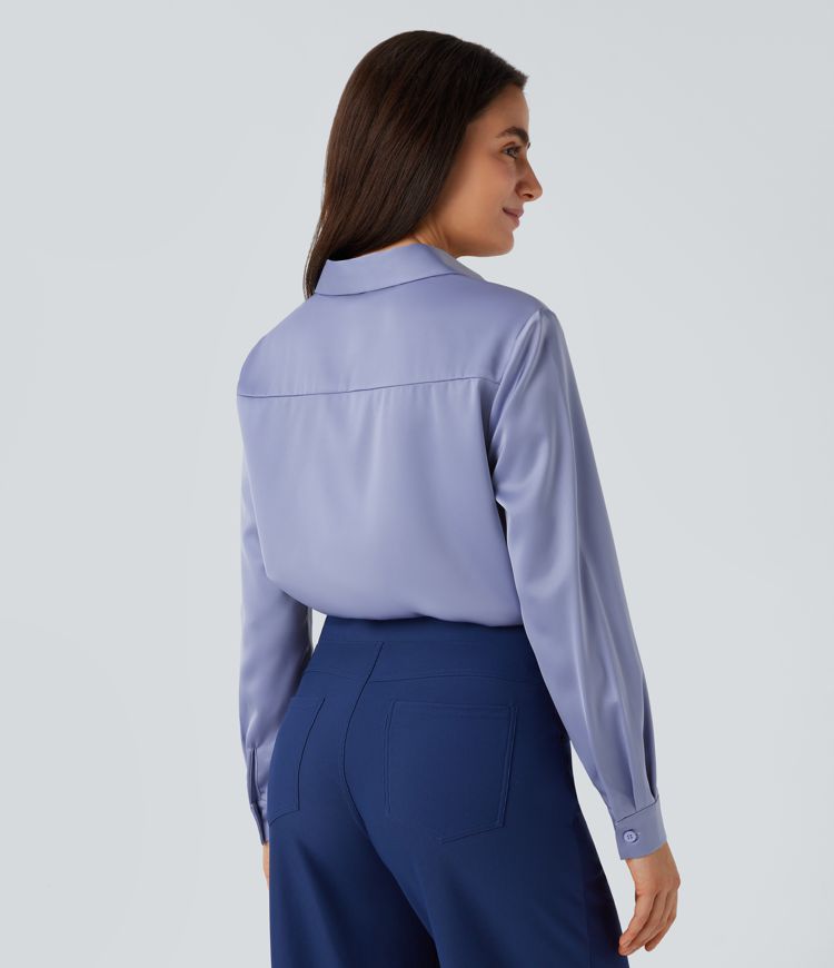 Satin work shirt