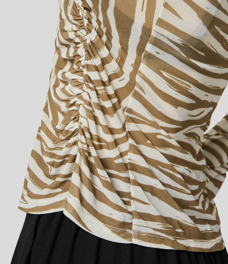Ruffle Print Shirt