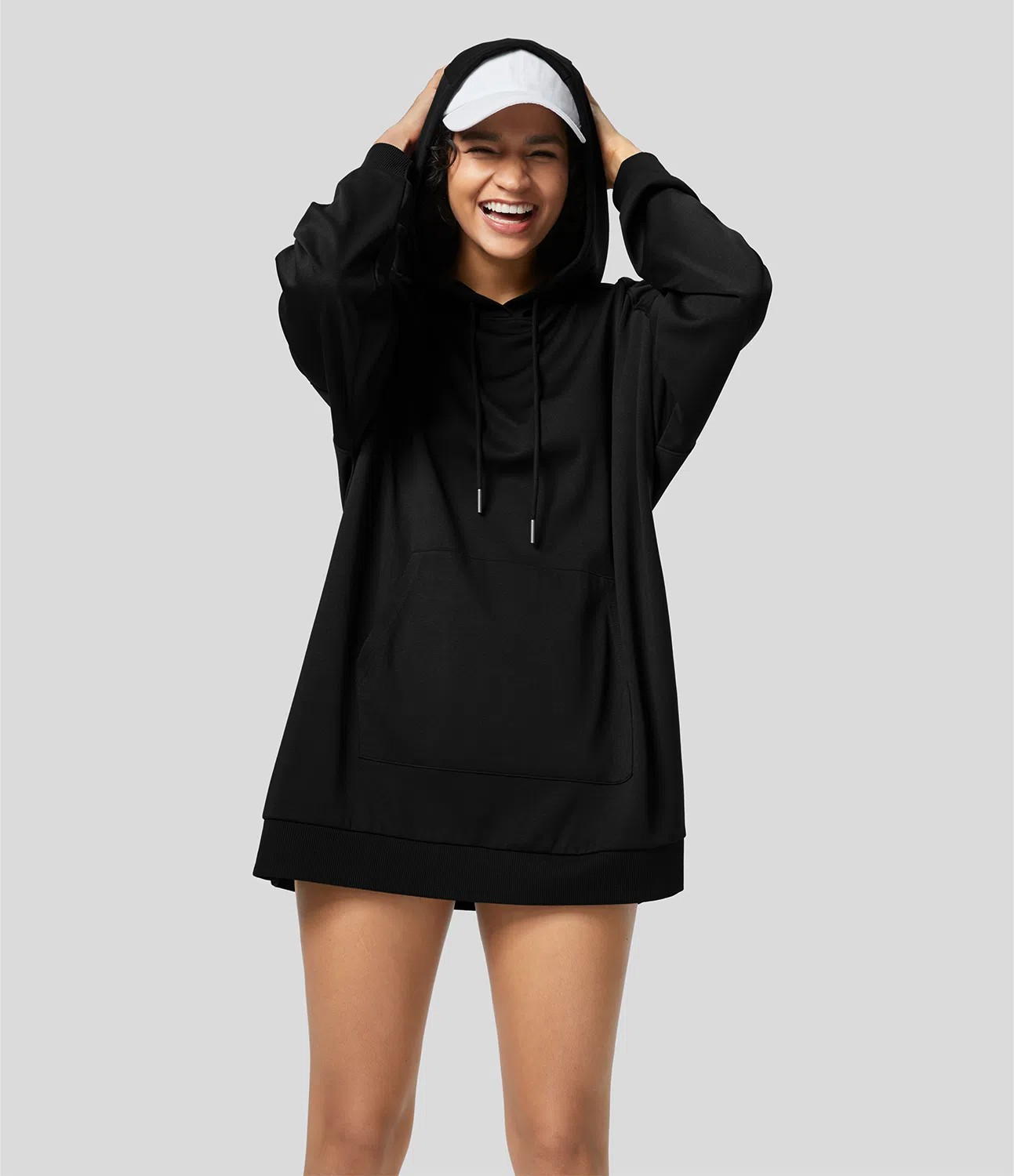 Rib Snap Hoodie sweatshirt