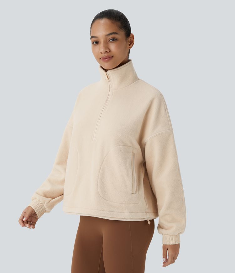 Relaxed fleece sweatshirt