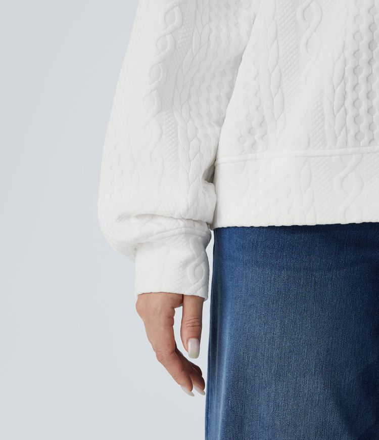 Casual knit sweatshirt