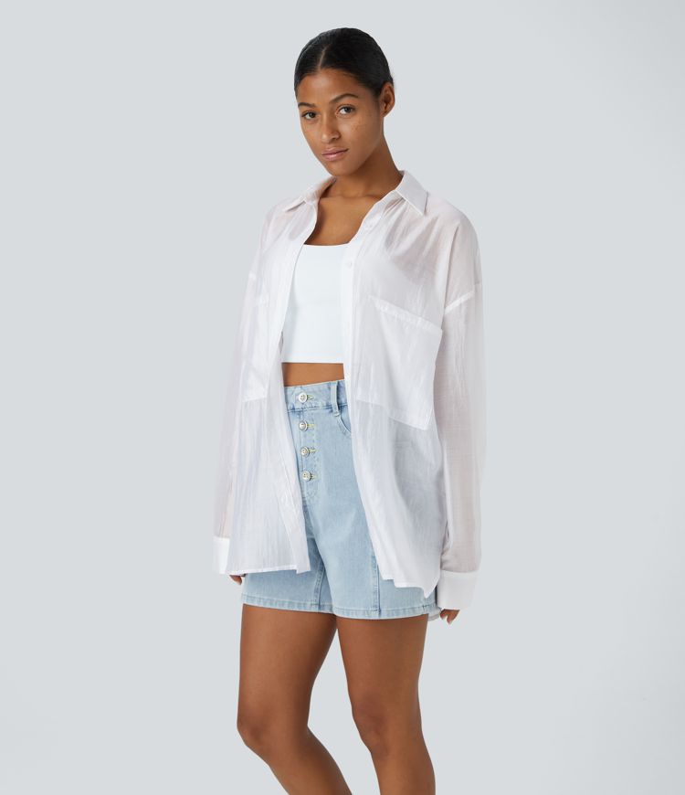 Long sleeved casual shirt