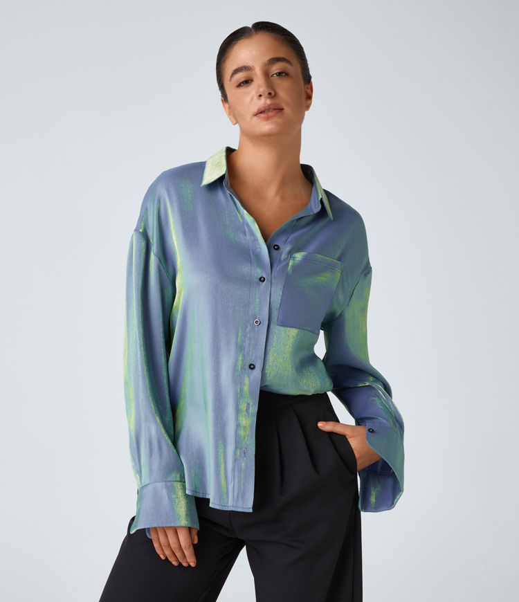 Glossy Pocket Shirt