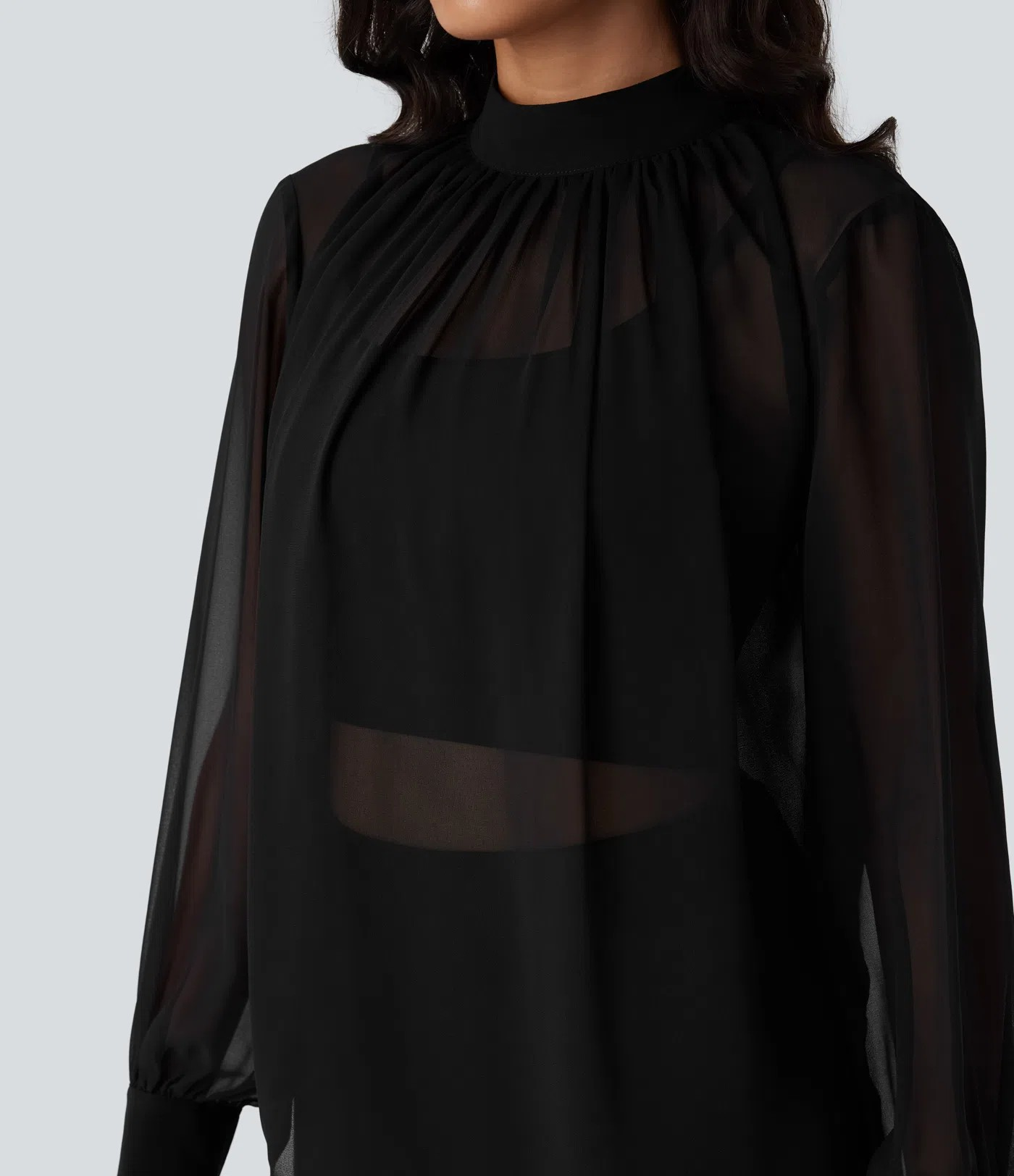 Clear Stand Blouse