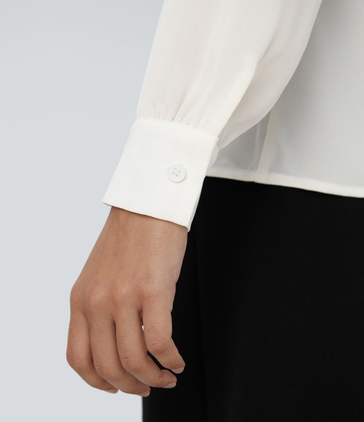 V-Pleat Blouse