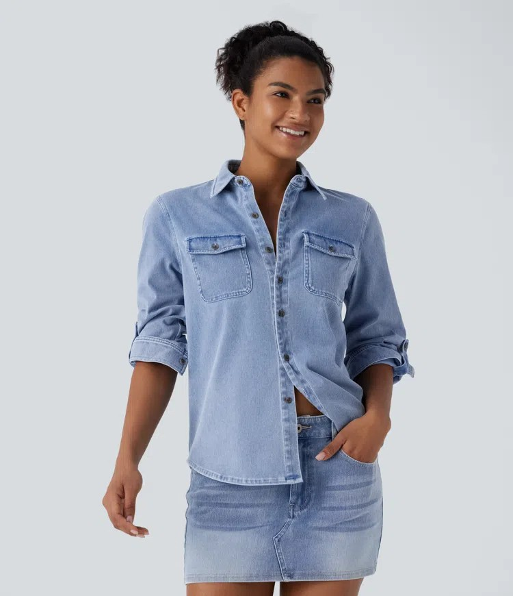 Denim Button Shirt