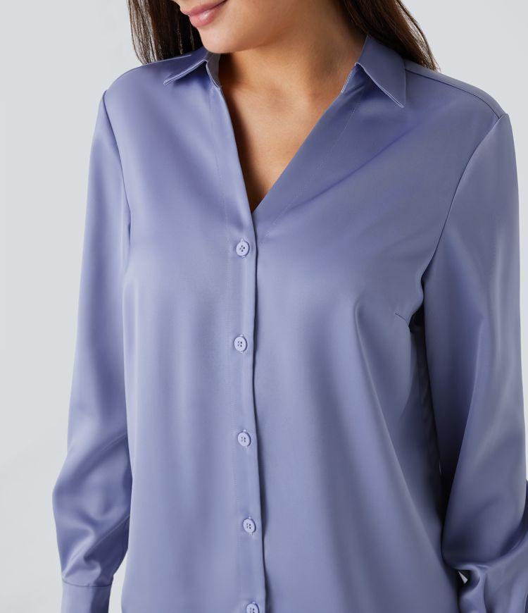 Satin work shirt