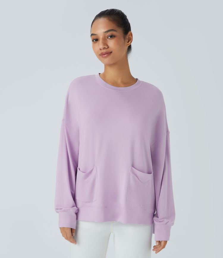 High low sweat shirt