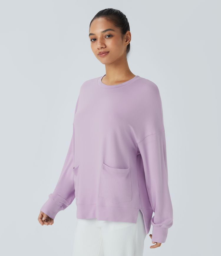 High low sweat shirt