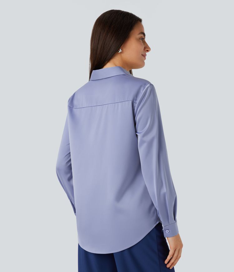 Satin work shirt
