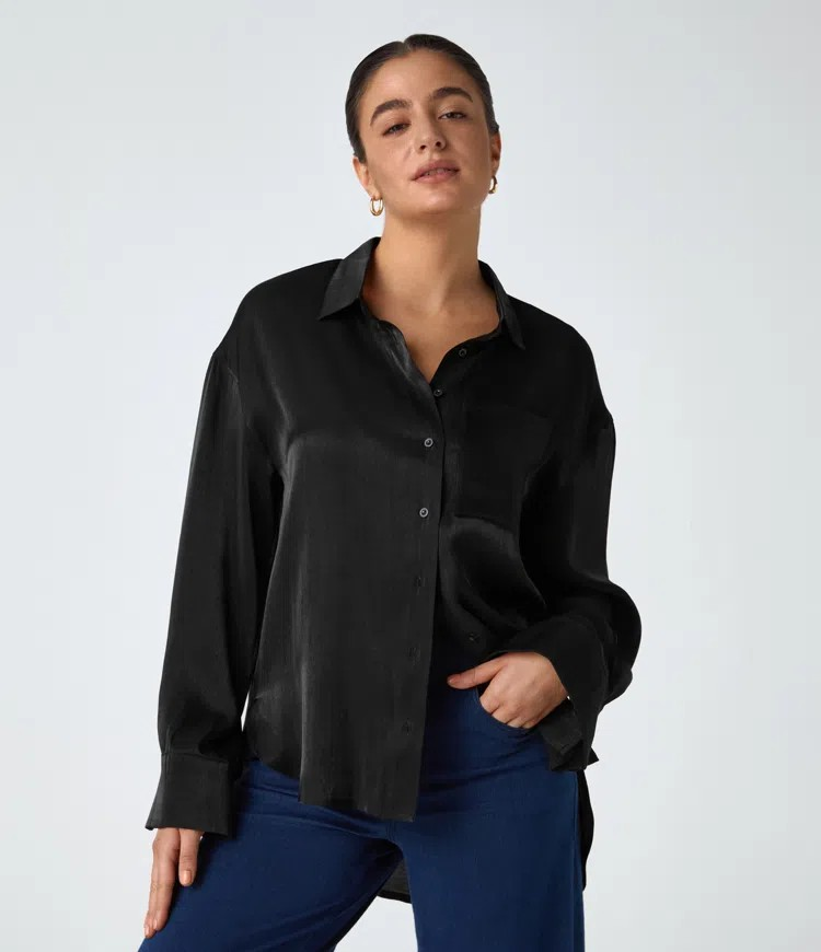 Glossy Pocket Shirt