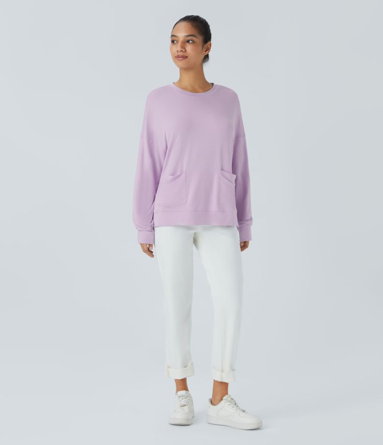 High low sweat shirt