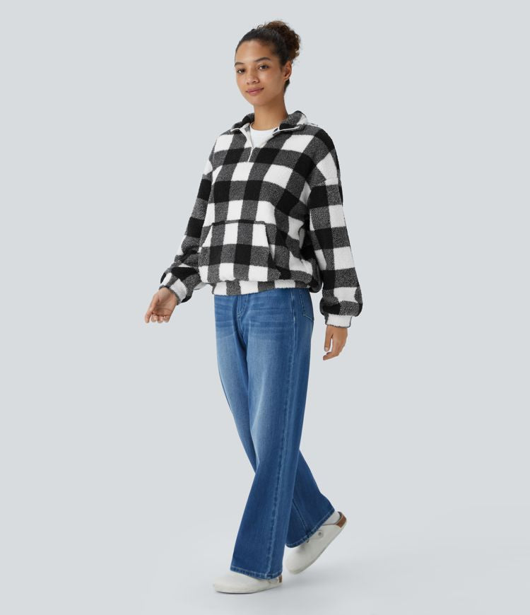 Casual fleece sweatshirt