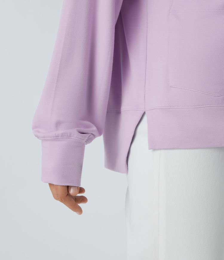 High low sweat shirt