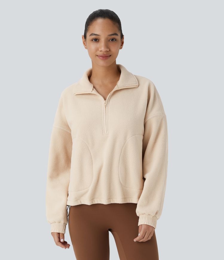 Relaxed fleece sweatshirt