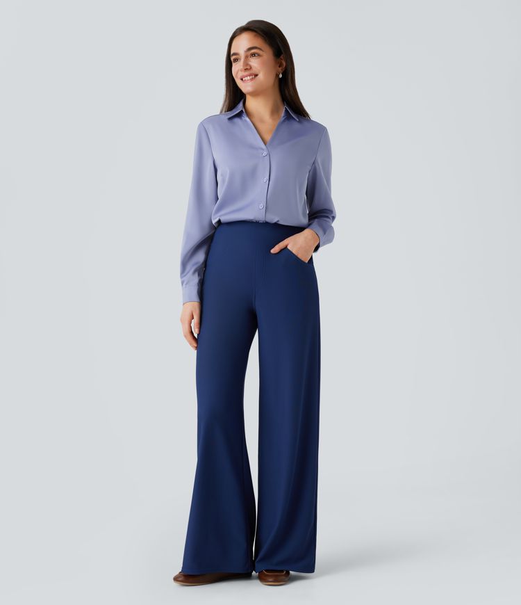 Satin work shirt