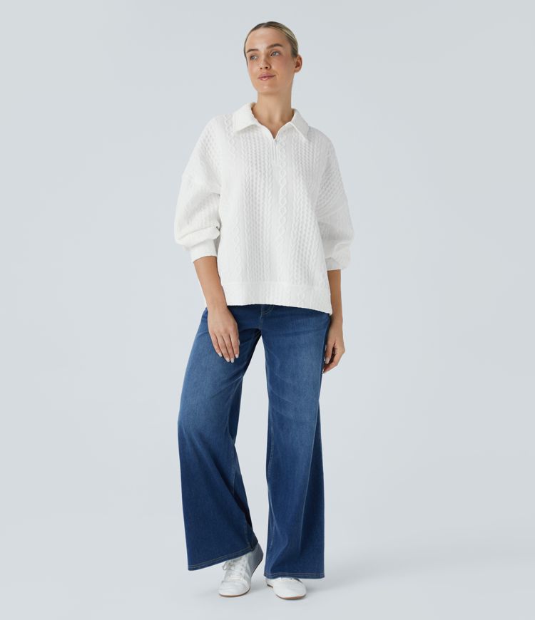 Casual knit sweatshirt