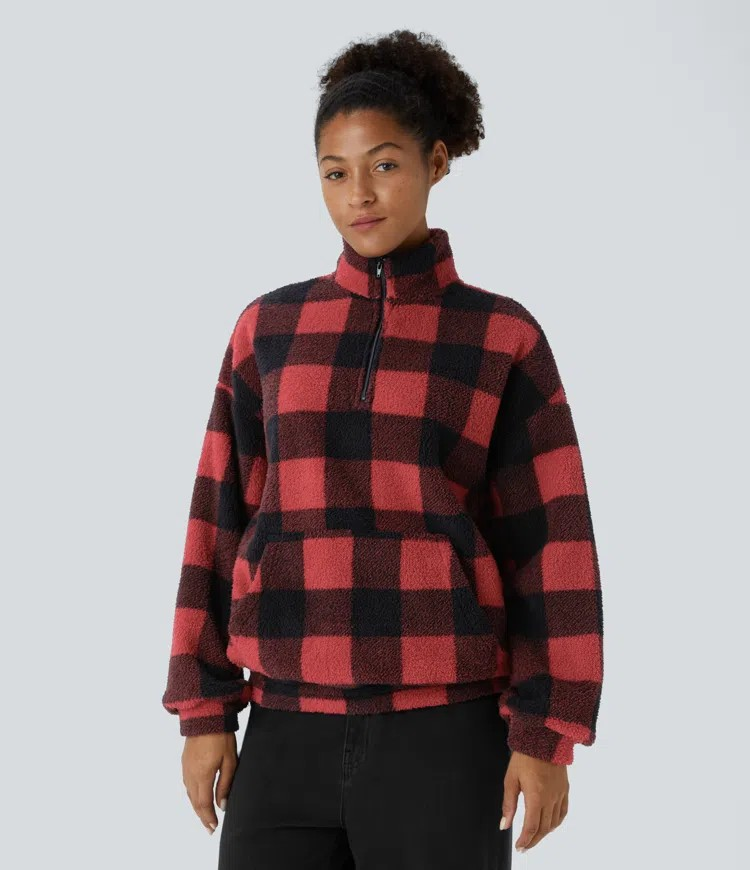 Casual fleece sweatshirt