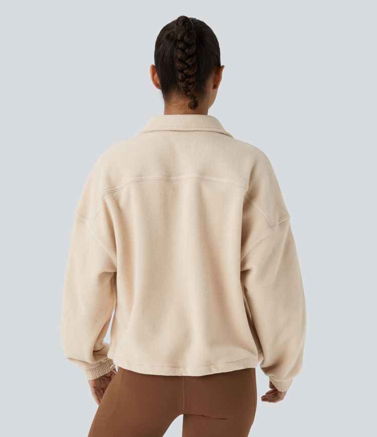 Relaxed fleece sweatshirt