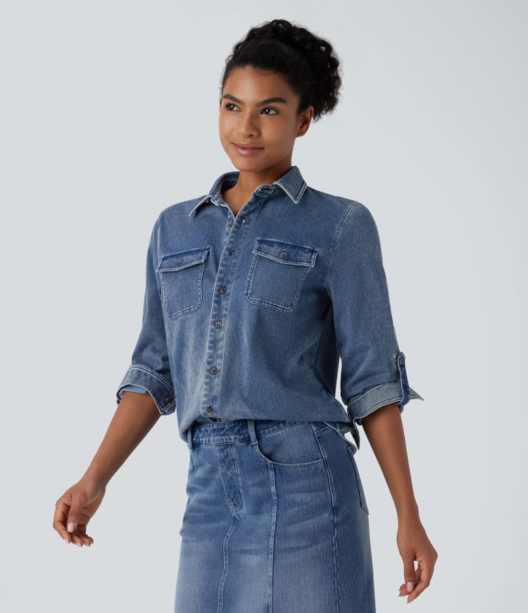 Denim Button Shirt