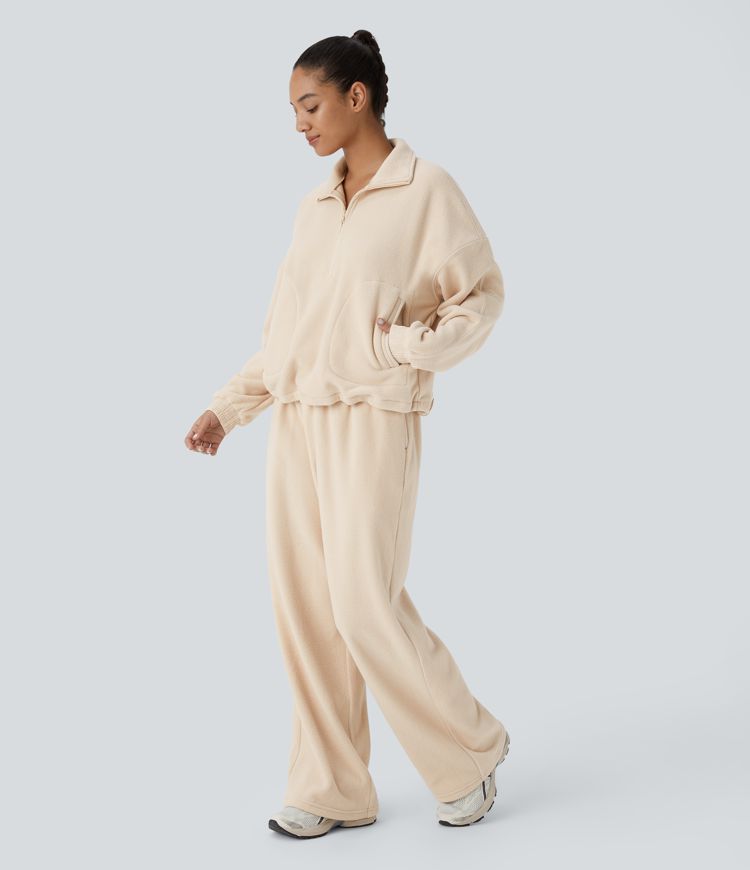 Relaxed fleece sweatshirt