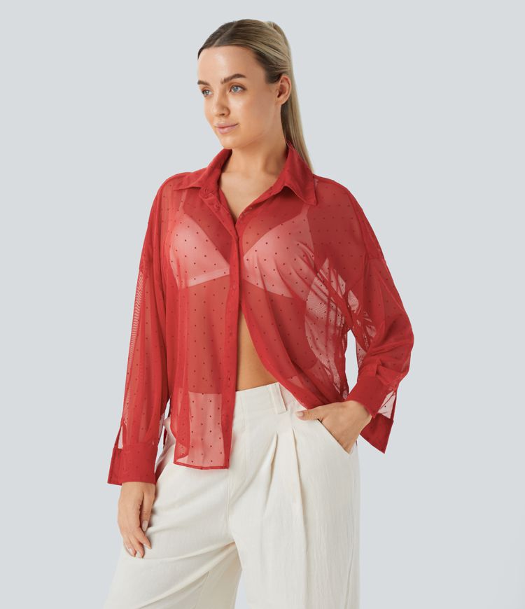 Mesh Round Shirt