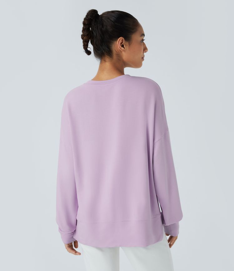 High low sweat shirt