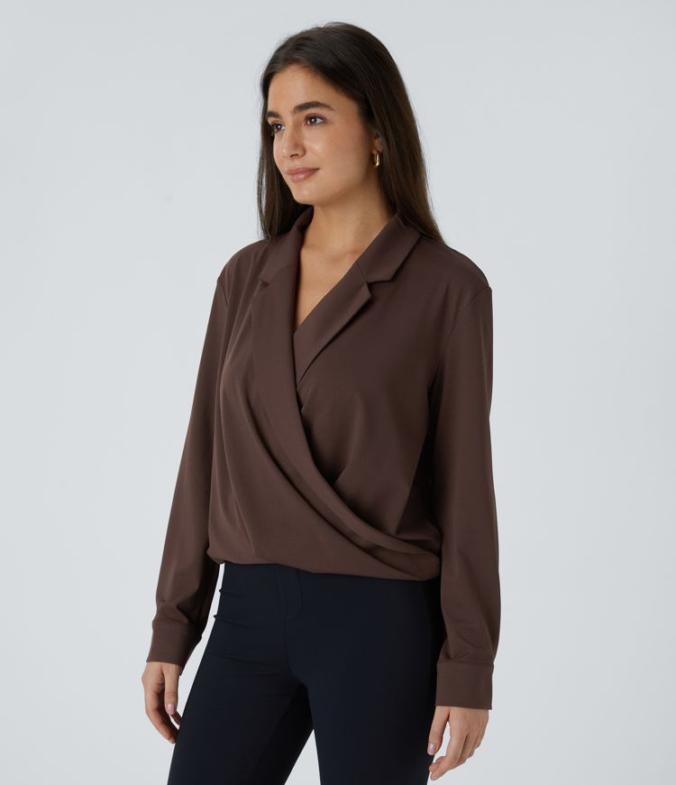 Lapel Crossover Shirt