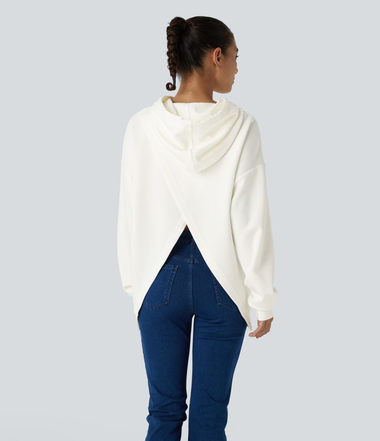 Crossover Hood Sweatshirt