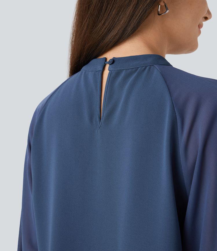 Mesh key blouse