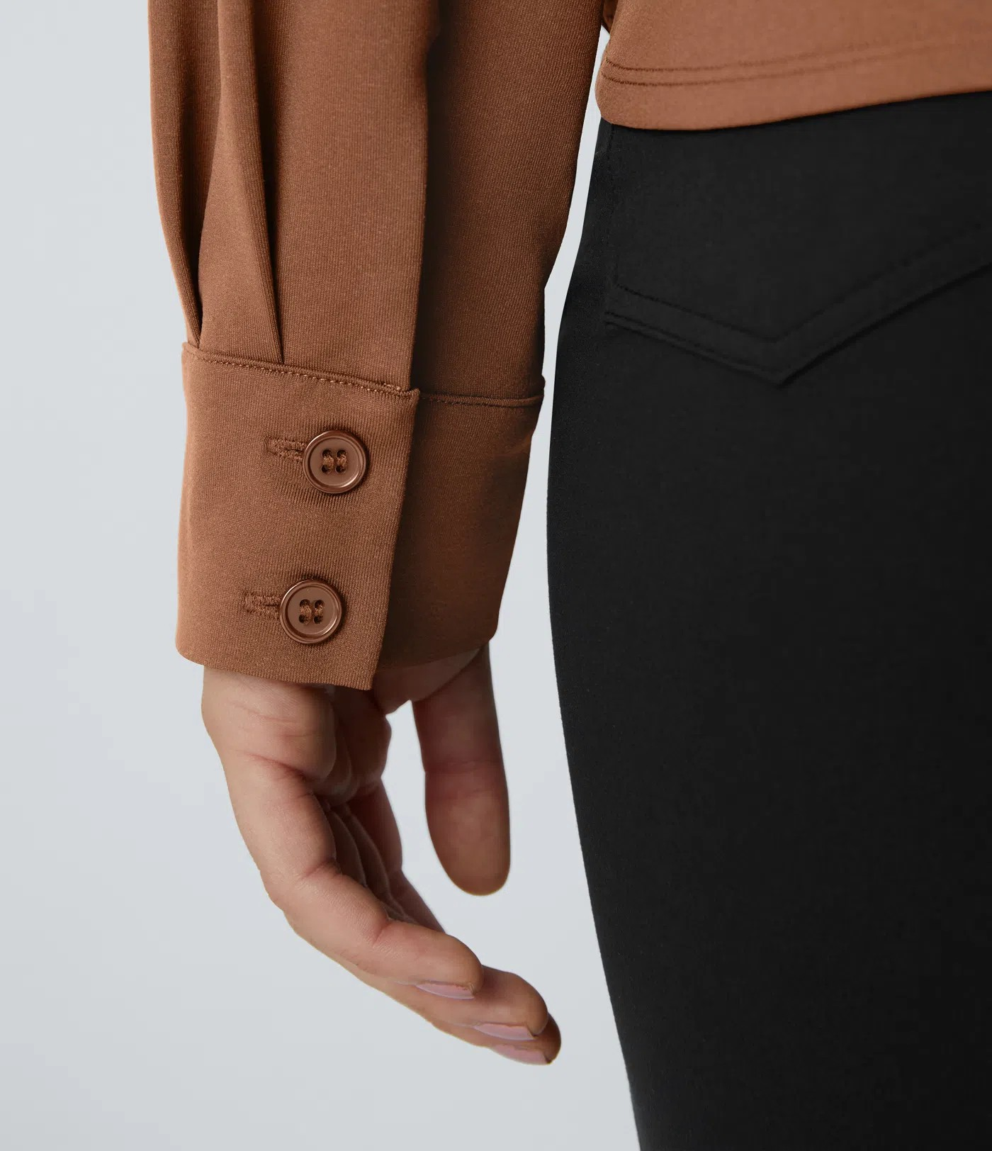 Lapel Crossover Shirt