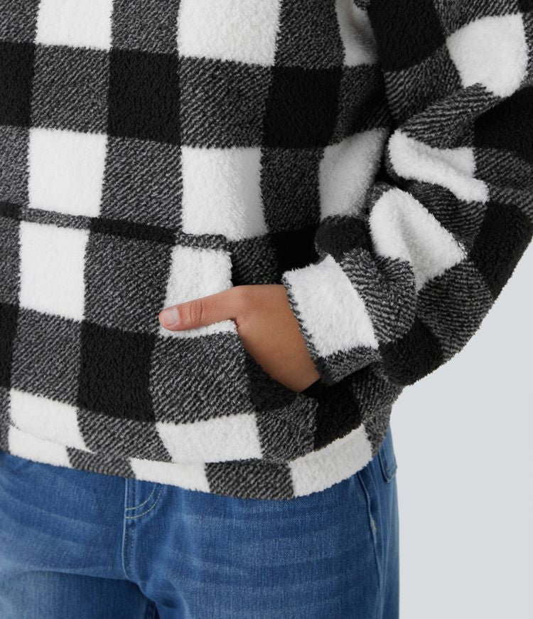 Casual fleece sweatshirt
