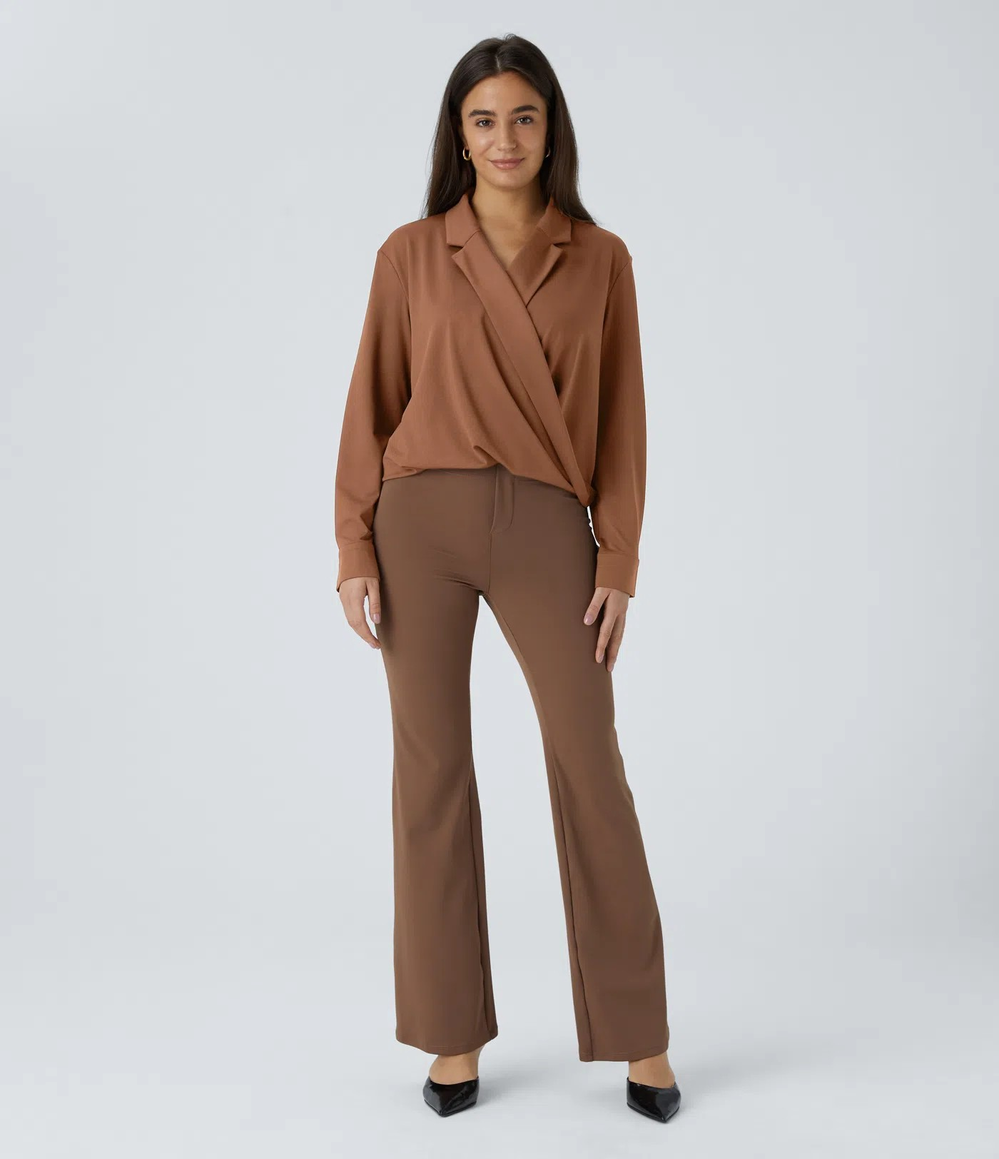 Lapel Crossover Shirt