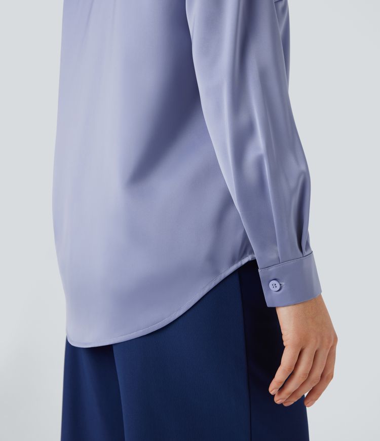Satin work shirt