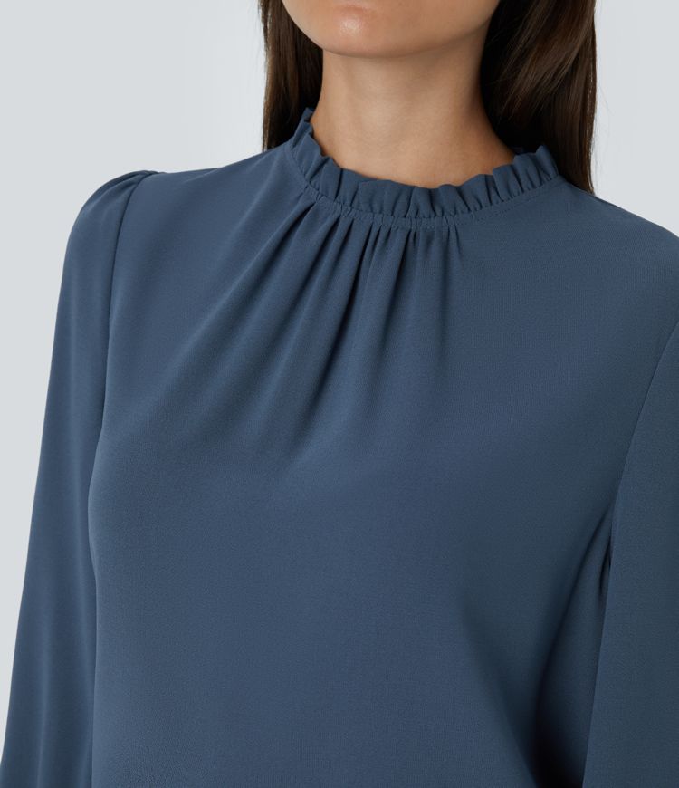 Ruffle Pleat Blouse