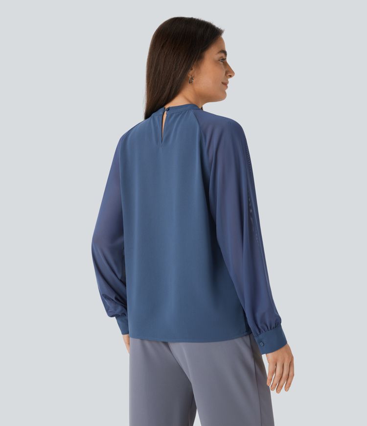 Mesh key blouse