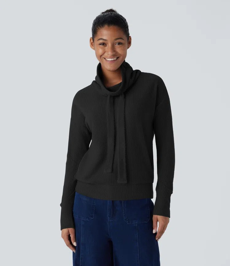 Cowl Drop Sweatshirt