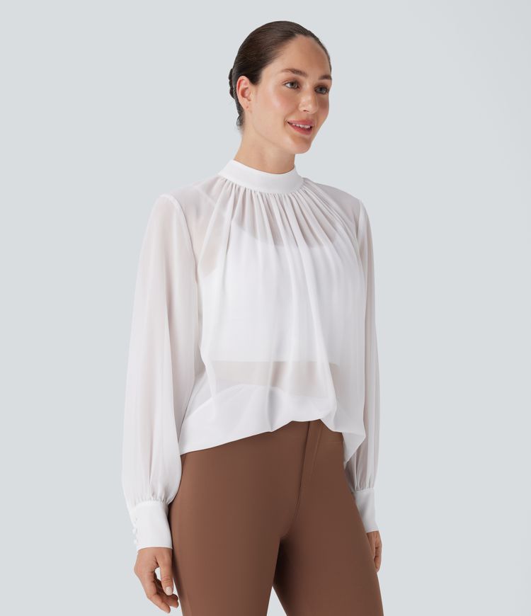 Clear Stand Blouse