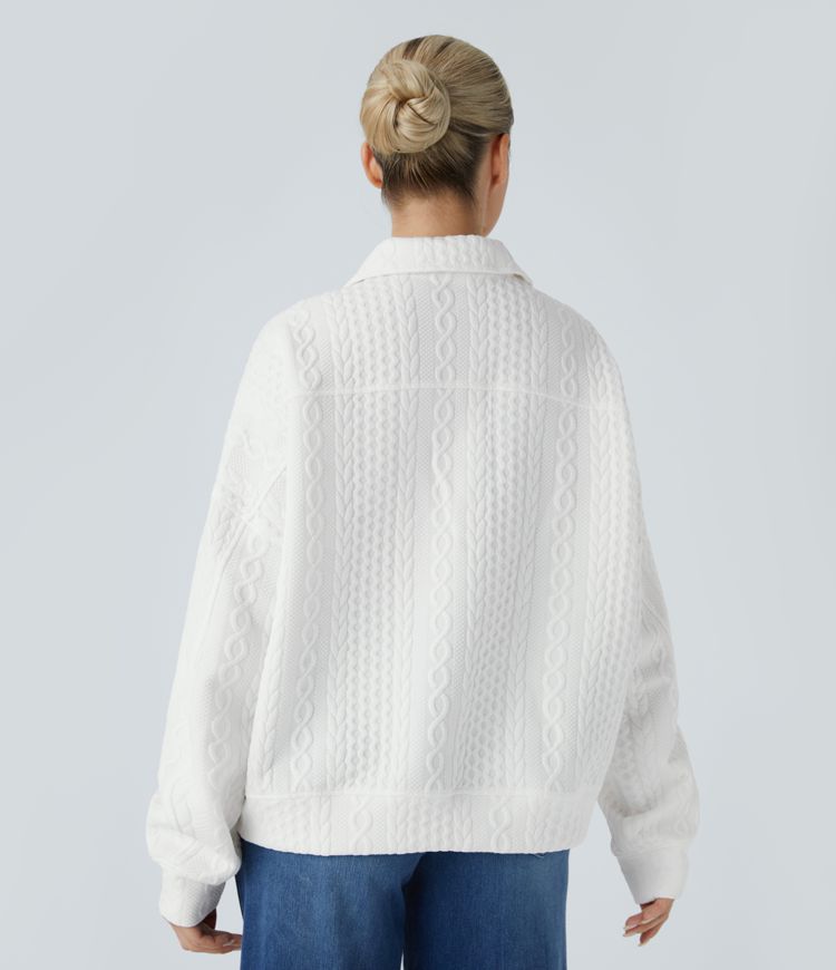 Casual knit sweatshirt
