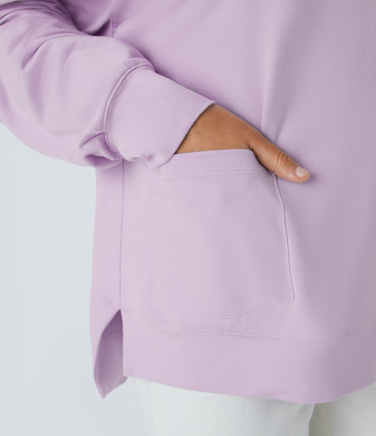 High low sweat shirt