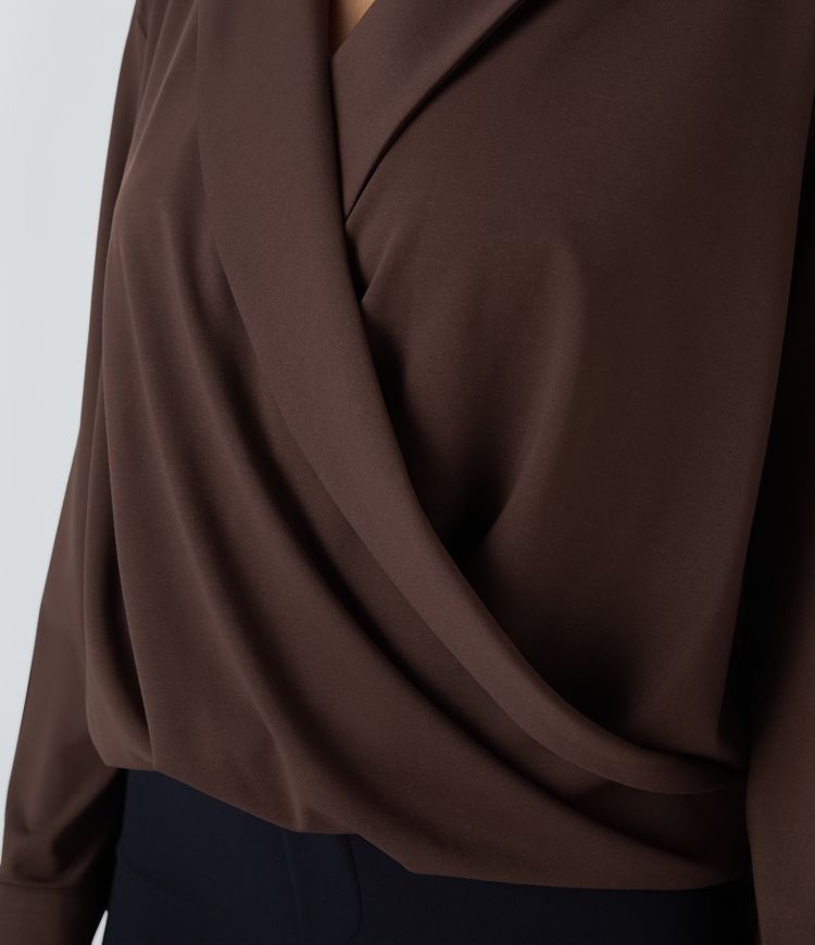 Lapel Crossover Shirt